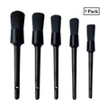 All five detailing brushes in the kit, sizes side by side